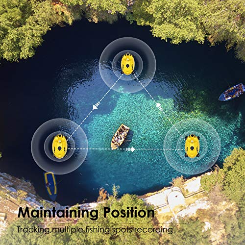 Chasing F1 Drone subacuático; dron submarino portátil con cámara Full HD 1080P y escena infrarroja nocturna; detección de profundidad y temperatura de 65 pies; pantalla en tiempo real; videocámaras submarinas; pesca en hielo