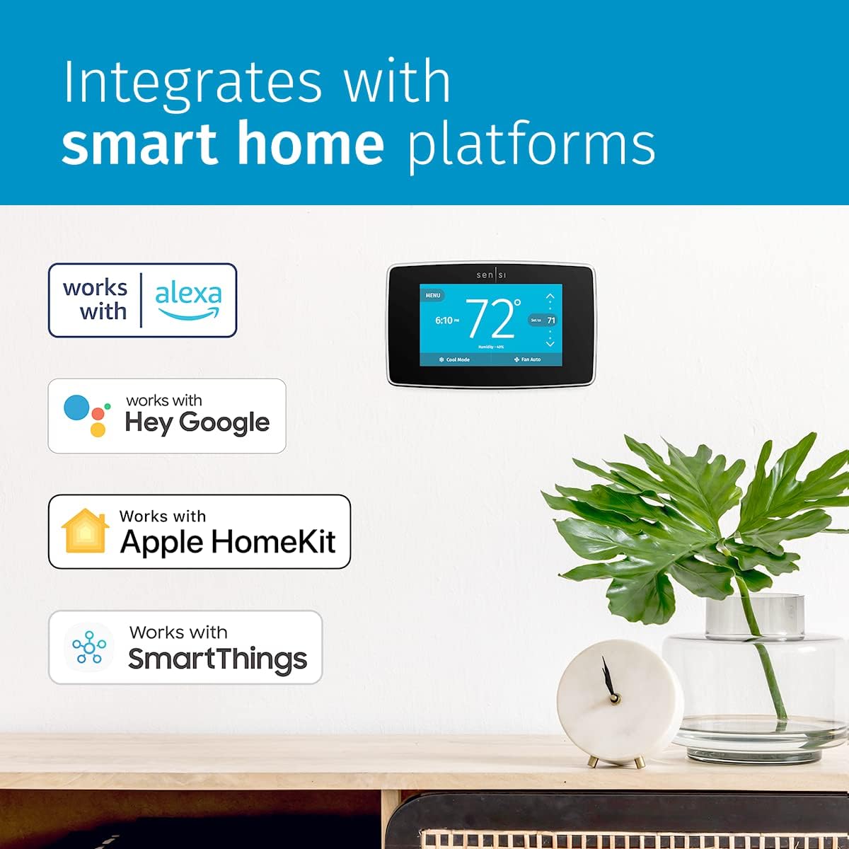 Emerson Sensi Touch Wi-Fi Termostato con pantalla tactil