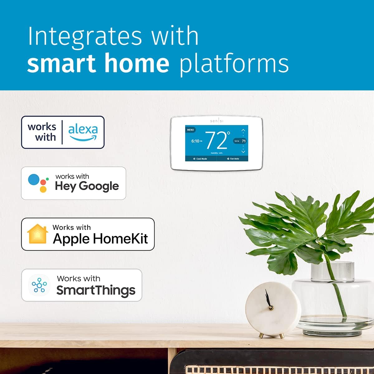 Emerson Sensi Touch Wi-Fi Termostato con pantalla tactil