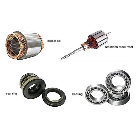 HayWHNKN Bomba centrífuga para bebidas sanitarias, bomba de vino portátil de 13 galones/h 304 de acero inoxidable de grado alimenticio 110 V 0,75 kw (con rueda no giratoria)