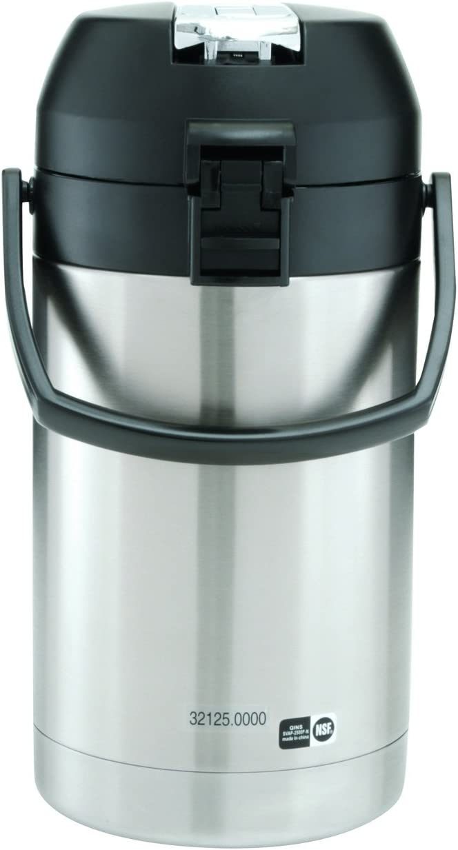 BUNN Airpot de acción con palanca de 2.5 litros, acero inoxidable, 32125.000