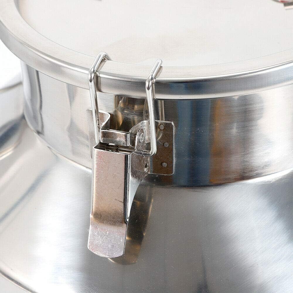 Bote de leche de acero inoxidable, cubeta de vino resistente, cubeta de vino con tapa sellada (50 litros/13.2 galones)