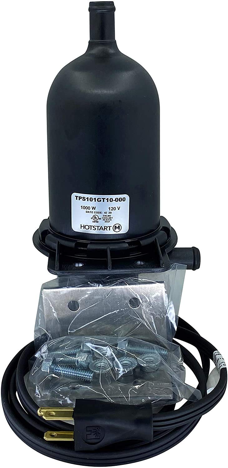 Thunder Parts HOTSTART TPS101GT10-000 - Precalentador de refrigerante del motor | 1000 vatios 120V 8.4A