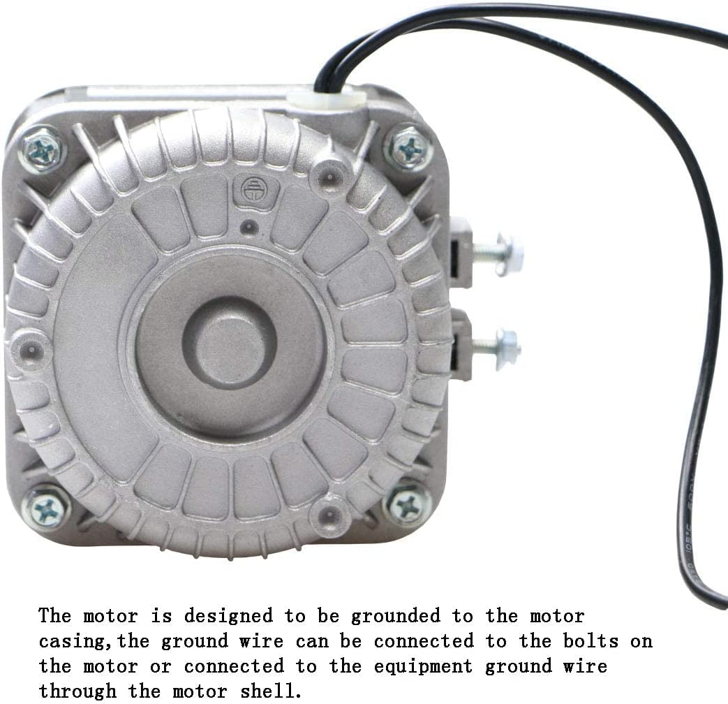 Motor de poste sombreado de 120 V, 60 Hz, 1.01 A, 18 W, motor de ventilador de CA para pequeños equipos de ventilación, evaporador de radiador de equipo de refrigeración (YZF18-25)