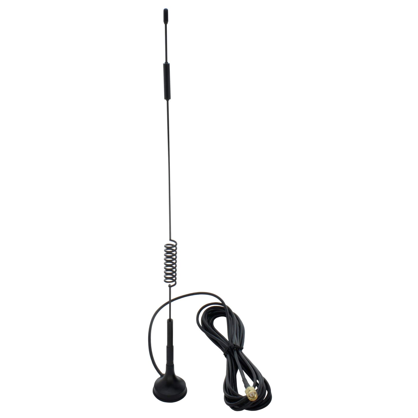 Antena omni de resorte direccional GSM con conector macho SMA, cable de 3 pies y base magnética, bandas 3G 4G LTE, ganancia de 12 dBi y 698-960/1710-2700 MHz