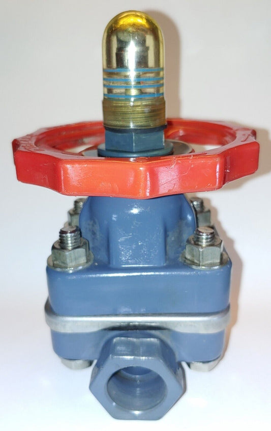 ASAHI 1/2" Diaphragm Valve U-PVC-PTFE Diaphragm Socket End Controlled Flow Japan