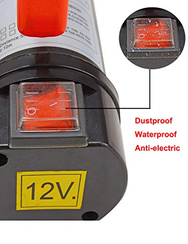 BLACKHORSE-RACING Bomba de transferencia de combustible eléctrica portátil de 12 V CC, aceite de queroseno diésel, motor de bomba de transferencia de combustible comercial