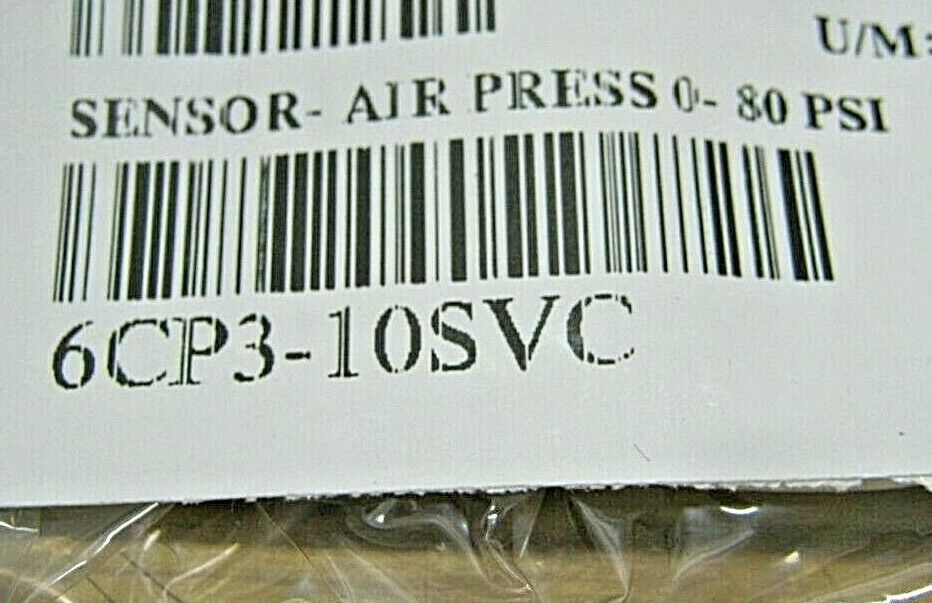 GENUINE PACCAR OEM AIR PRESSURE SENSOR 0-80 PSI p/n - 6CP3-10SVC