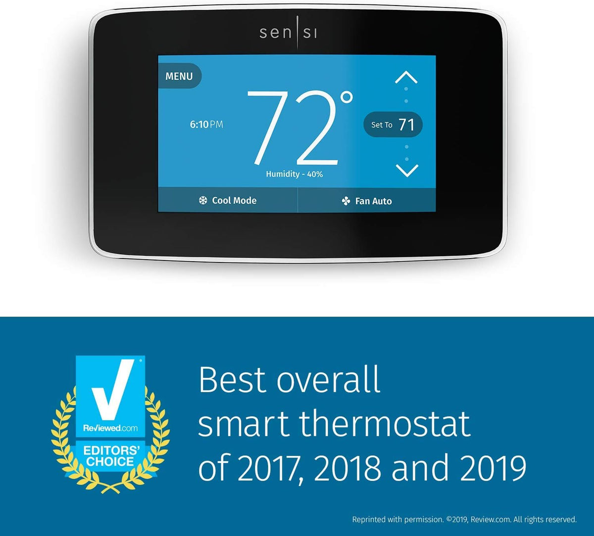Emerson Sensi Touch Wi-Fi Termostato con pantalla tactil