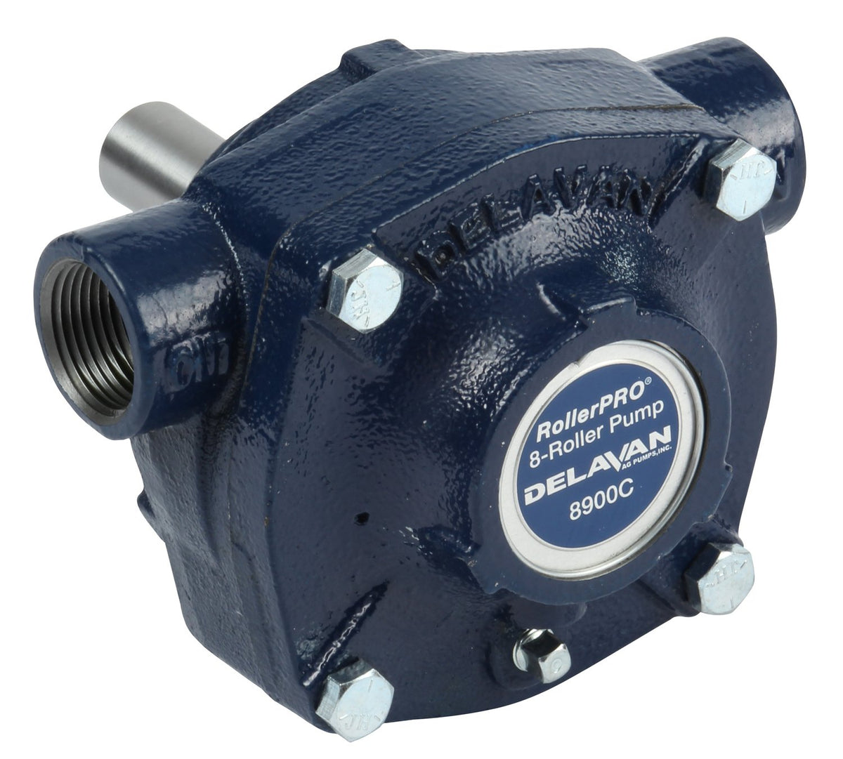 Delavan Bomba de 8 rodillos de hierro fundido - 24 GPM, 150 PSI, 1000 RPM, modelo 8900C