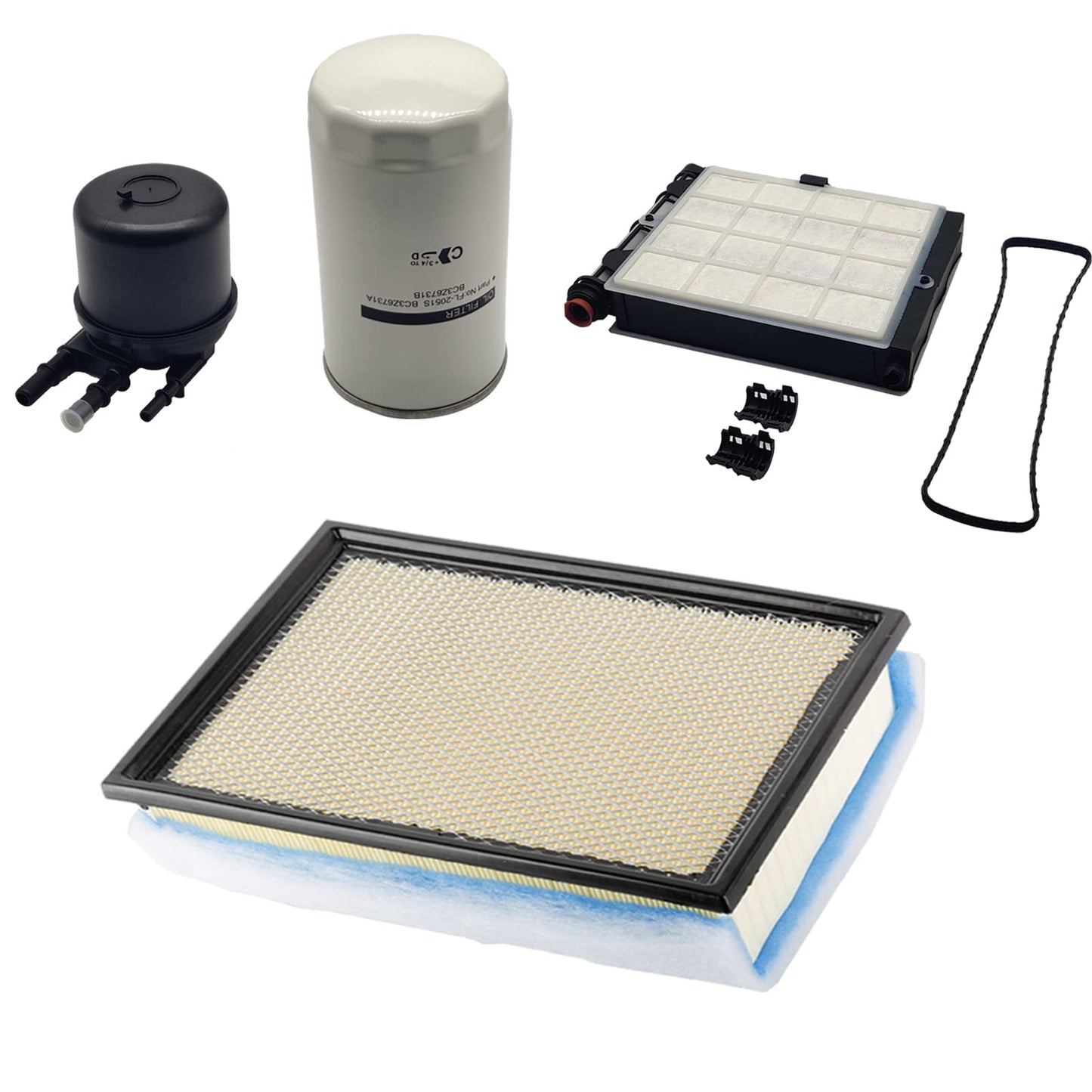 Kit de cambio de filtro FA2031 Filtro de aire del motor, filtro de combustible FD4625AA, filtro de aceite FL2051S