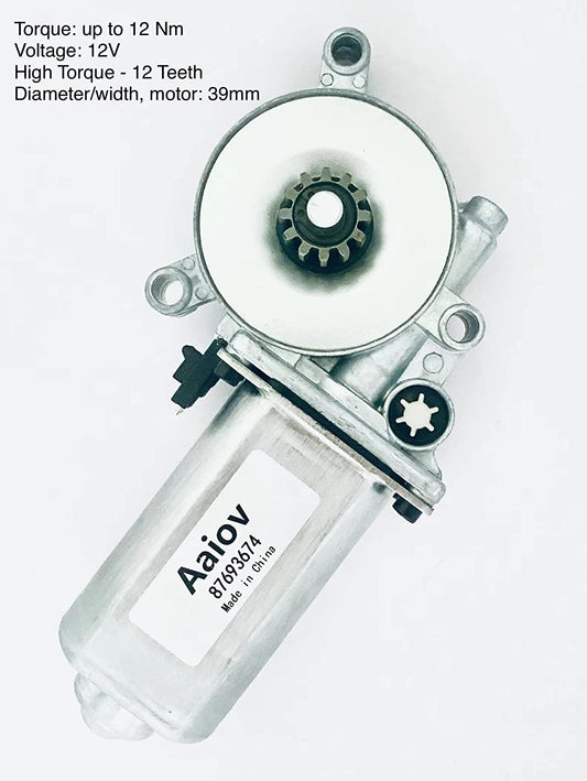 Aaiov Motor eléctrico de 12 V 87693674 rotor y ventilador de ajuste de velocidad compatible con CNH Case New Holland