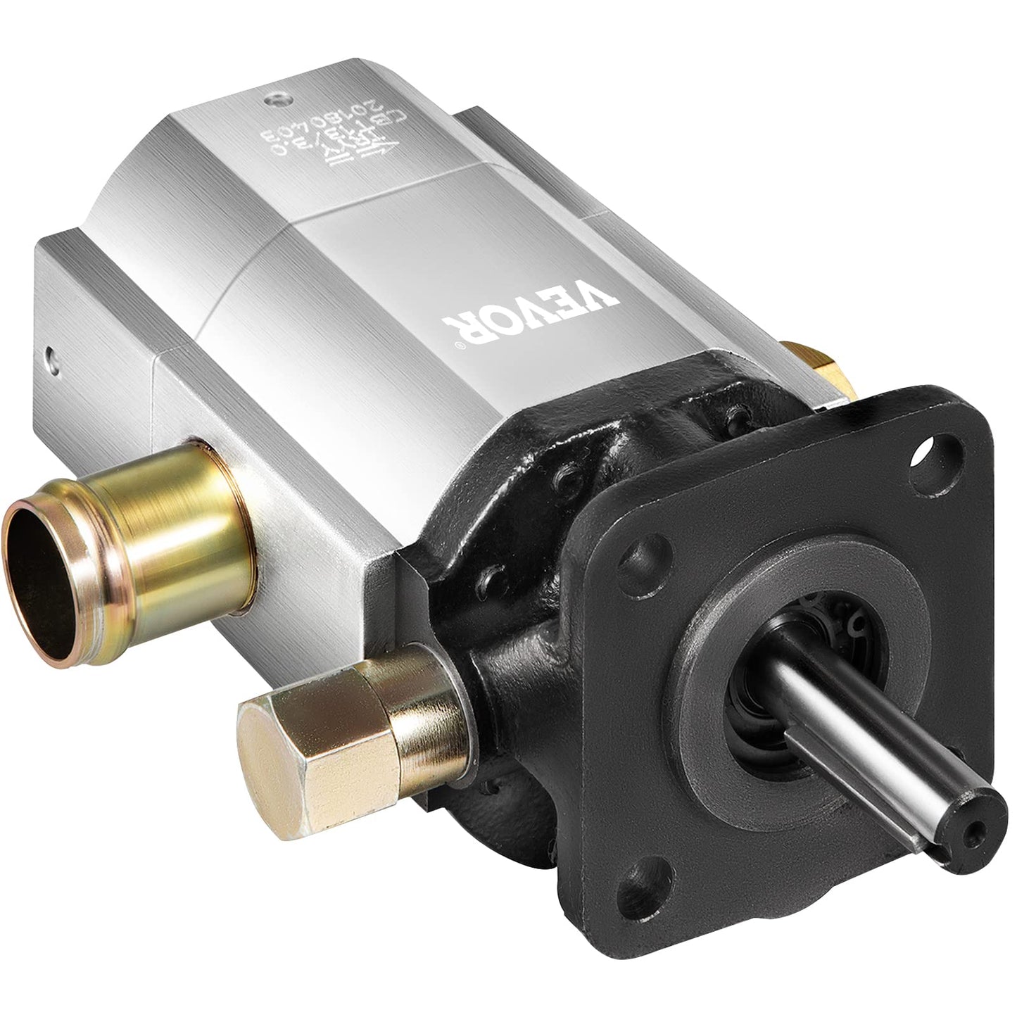 Bomba divisor de madera hidráulica 3000 PSI Bomba divisor de troncos de 2 etapas 13 GPM, bomba de engranajes hidráulica 3600 RPM Bombas divisoras de troncos de aluminio de 1/8 "Eje con llave para divisores de troncos de gas/unidades de energía hidráulica