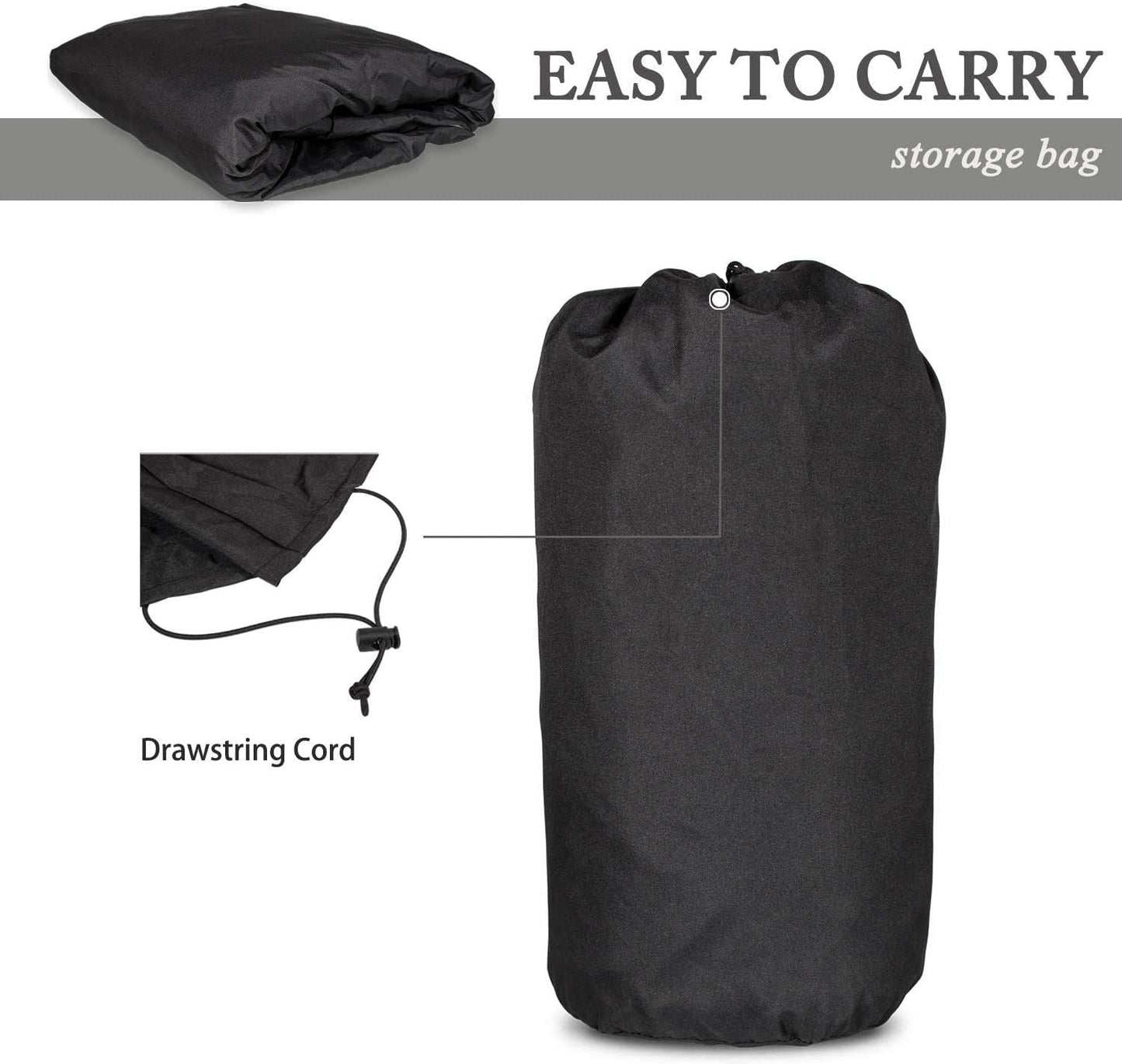 Cab Cover 8221537 Car Cover for Jeep Wrangler JK JKU JL JLU 2007-2020 4 Door - 300D Oxford Sun Shade Car Cover Door & Hard top Off