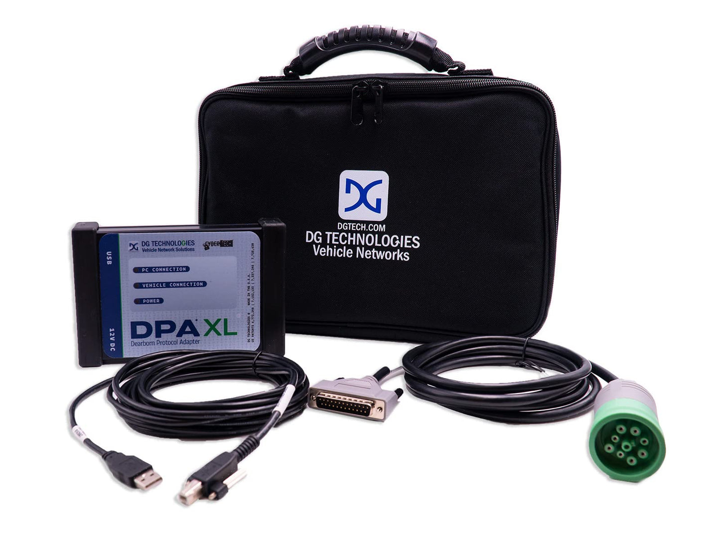 Diesel Laptops DG Tech Dearborn Protocol Adapter XL (DPA XL) con software de diagnóstico e información de reparación