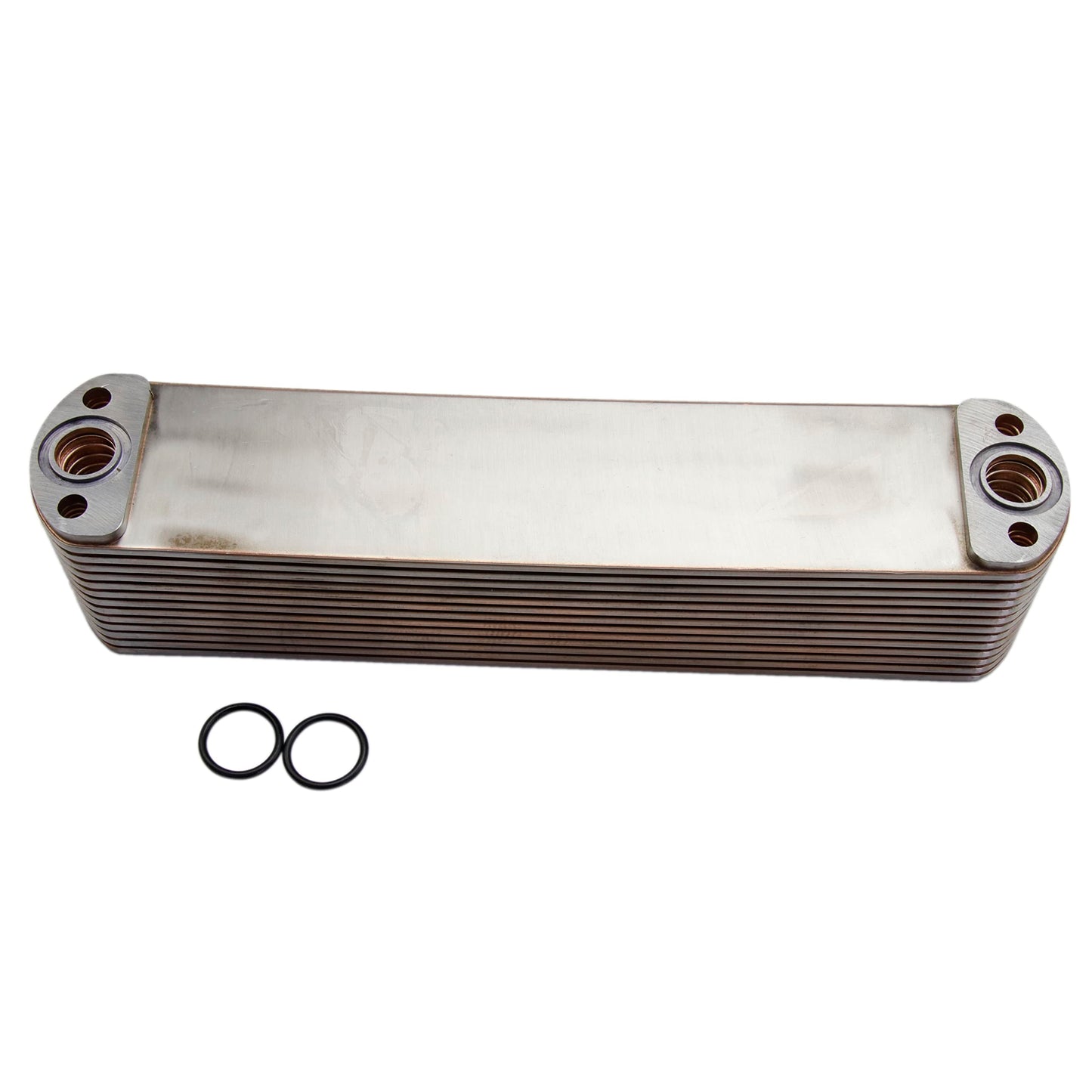 13 placas de enfriador de aceite Core 4965482 4955830 4965487 compatible con Cummins ISX15 X15 QSX15 14.9L 15L 2008-Present