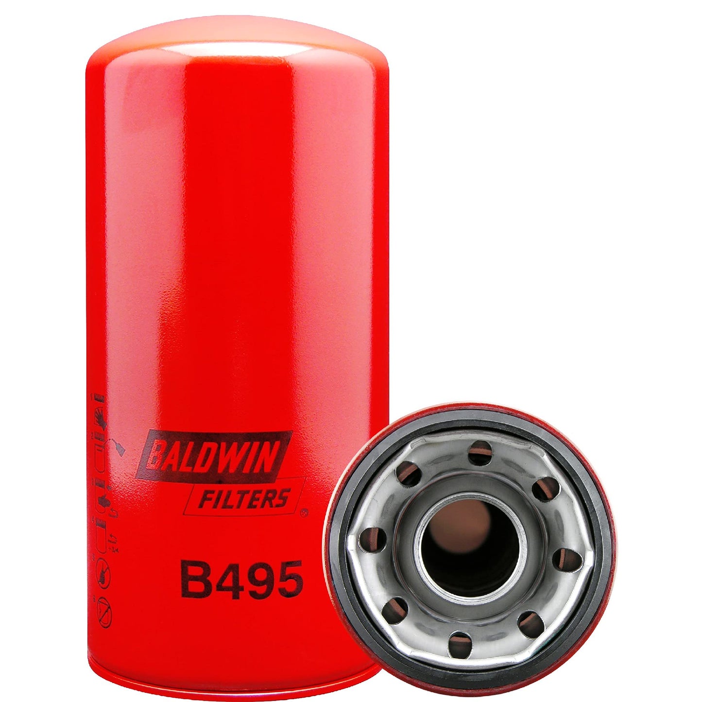 Complete Tractor OF1706T - Filtro lubricante para Agco Terex, Color Rojo