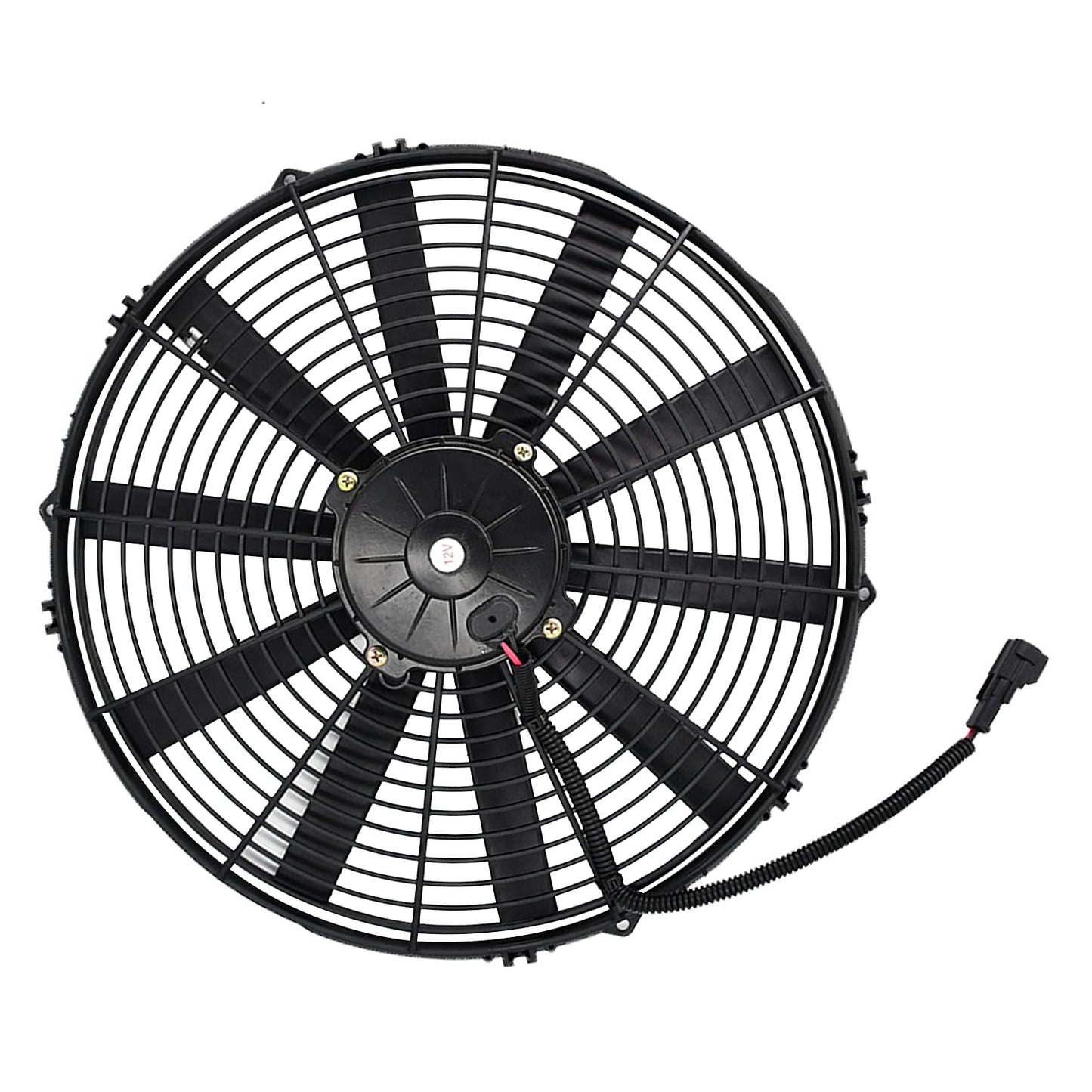 VA18-AP71/LL-59A - Conjunto de ventilador de refrigeración extractor de 16 pulgadas 12 V 30102049 VA18-AP70/LL-59A de hoja curvada de 15.157 in para carreras de motocicletas ATV