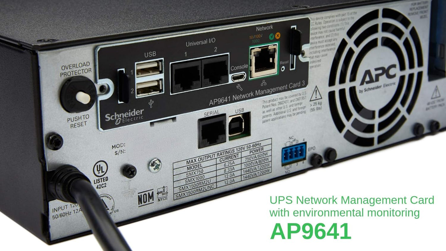 APC UPS Network Management Card 3, Modelo más Nuevo 2020 (AP9640)