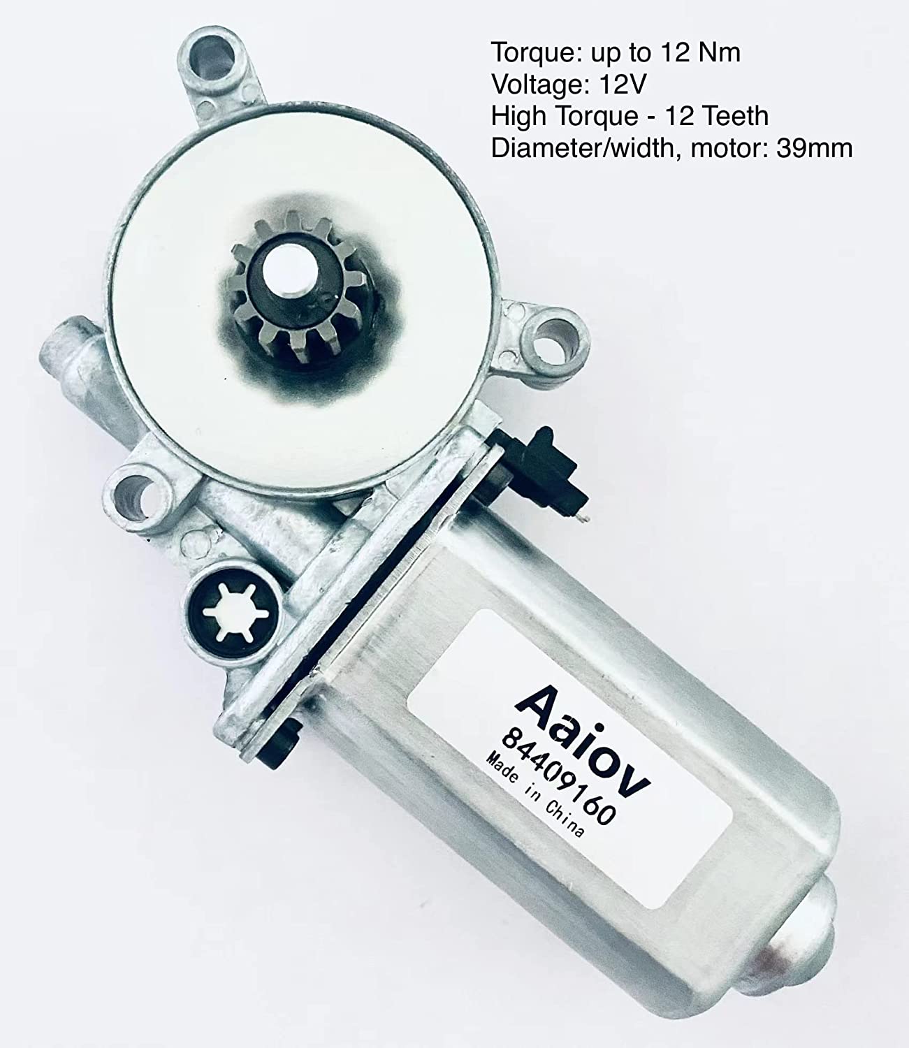 Aaiov Motor eléctrico de 12 V 87693674 rotor y ventilador de ajuste de velocidad compatible con CNH Case New Holland