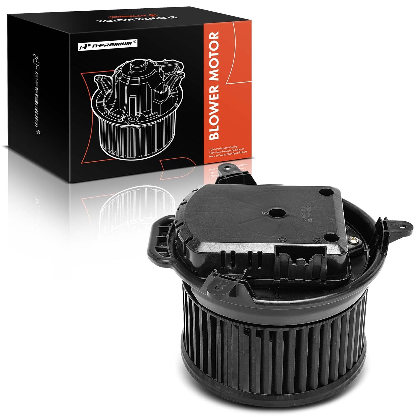 Motor soplador de calentador HVAC con motor sin escobillas compatible con vehículos Freightliner - M2 2005-2014, M2 106 2003-2015, M2 112 2006-2008 - Parte delantera, repuesto # VCC35000003, VCC929709R