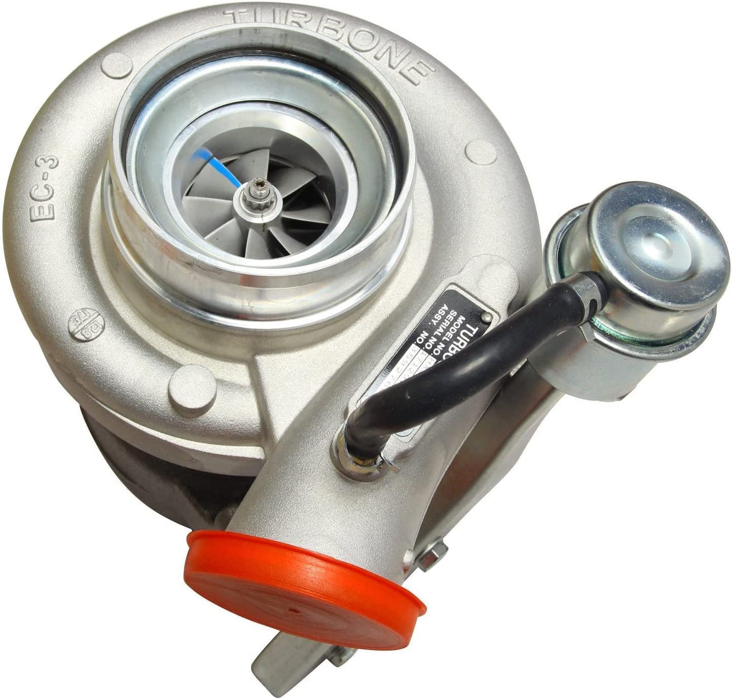 BLACKHORSE-RACING Turbocompresor diésel HX35 HX35W Turbo Charger con turbina interna de basura, compatible con 1999 2000 2001 2002 Dodge Ram 2500 3500 5.9L Truck 6BT Cummins Engine (3592766)