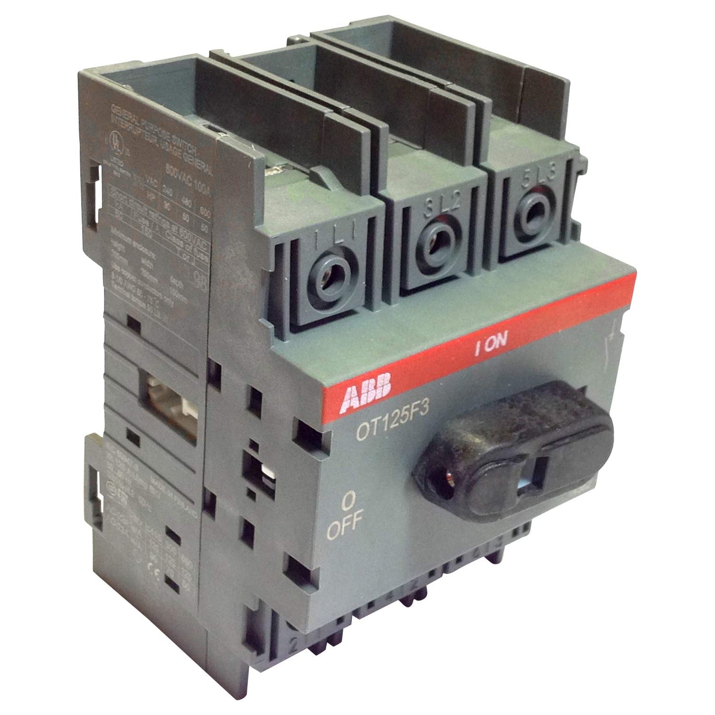 OT125F3 | 1SCA105033R1001 | ABB OT125F3 Switch-DISCONECTOR 3 Polos, 125A