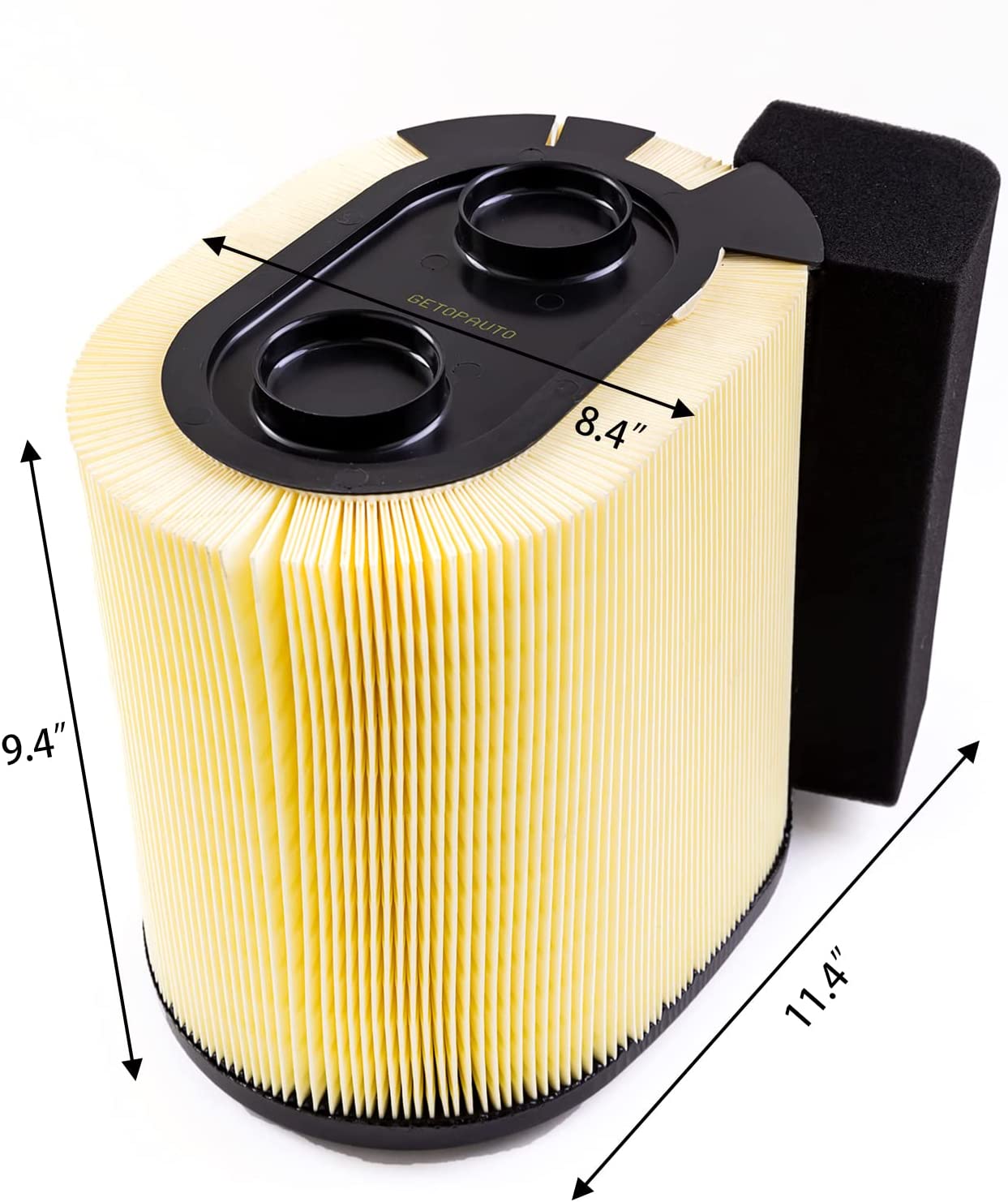 Filtro de aire de motor FA-1927. Para Ford F250 F350 F450 F550 Super Duty con motor diésel V8 Powerstroke de 6.7 L. Sustituye a FA1927, HC3Z9601A, HC349601AF, PA8219