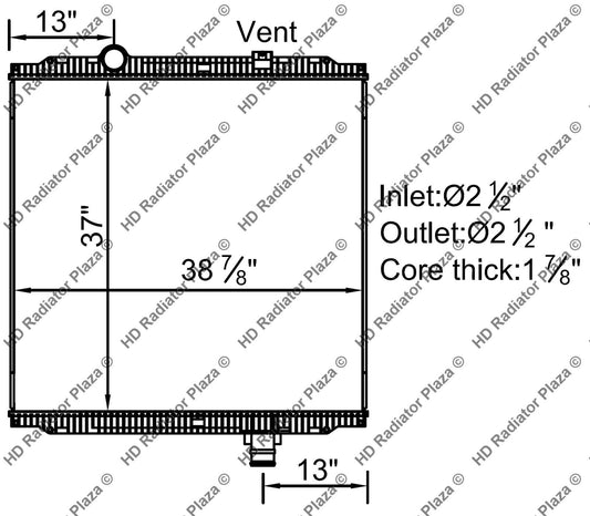 Radiator For Kenworth 08-15 T800 T880 W900 Peterbilt 335 357 365 367 567 New HD
