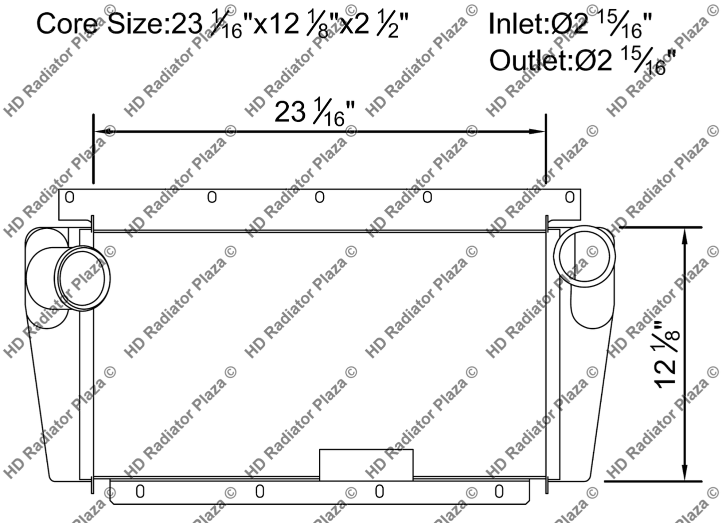 Charge Air Cooler For Int 1000/2000/3000