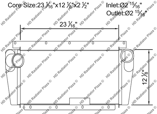 Charge Air Cooler For Int 1000/2000/3000