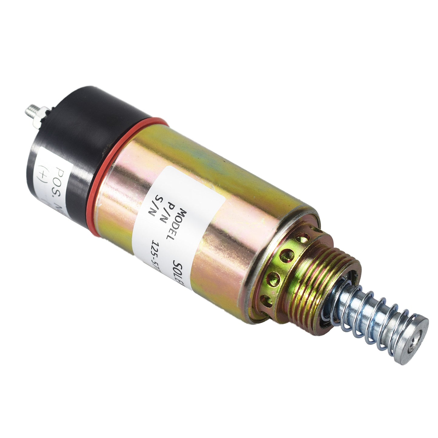 125-5771 Solenoide de apagado de combustible 9X5312 para Caterpillar 3114 3116 3126 2 terminales 12VDC