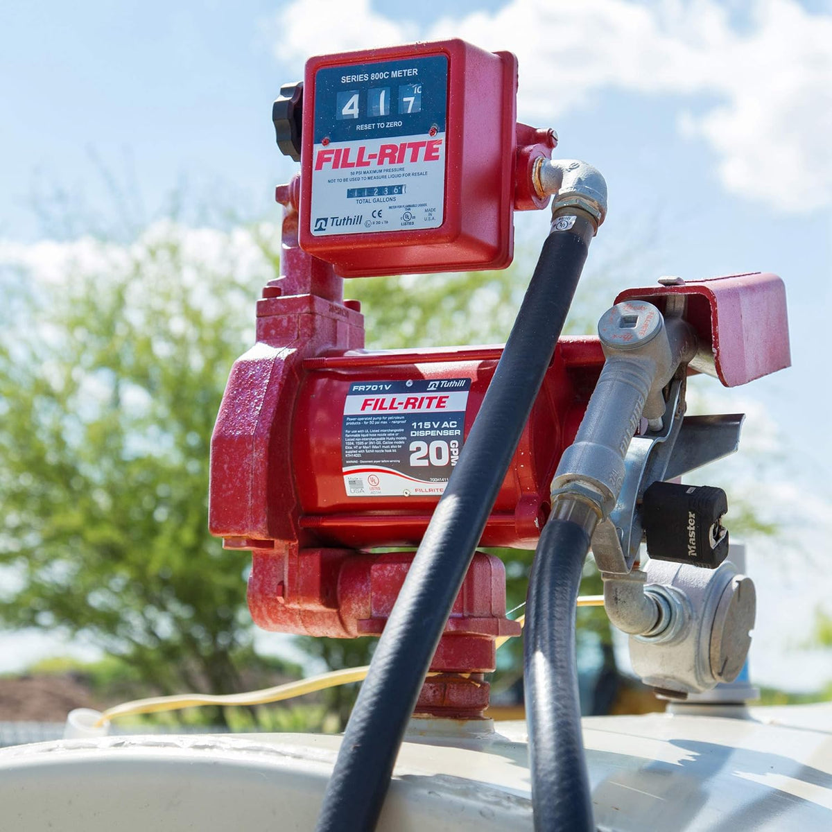 Fill-Rite FR701V Heavy Duty AC Transfer Pumps, 20 GPM, 115 VAC