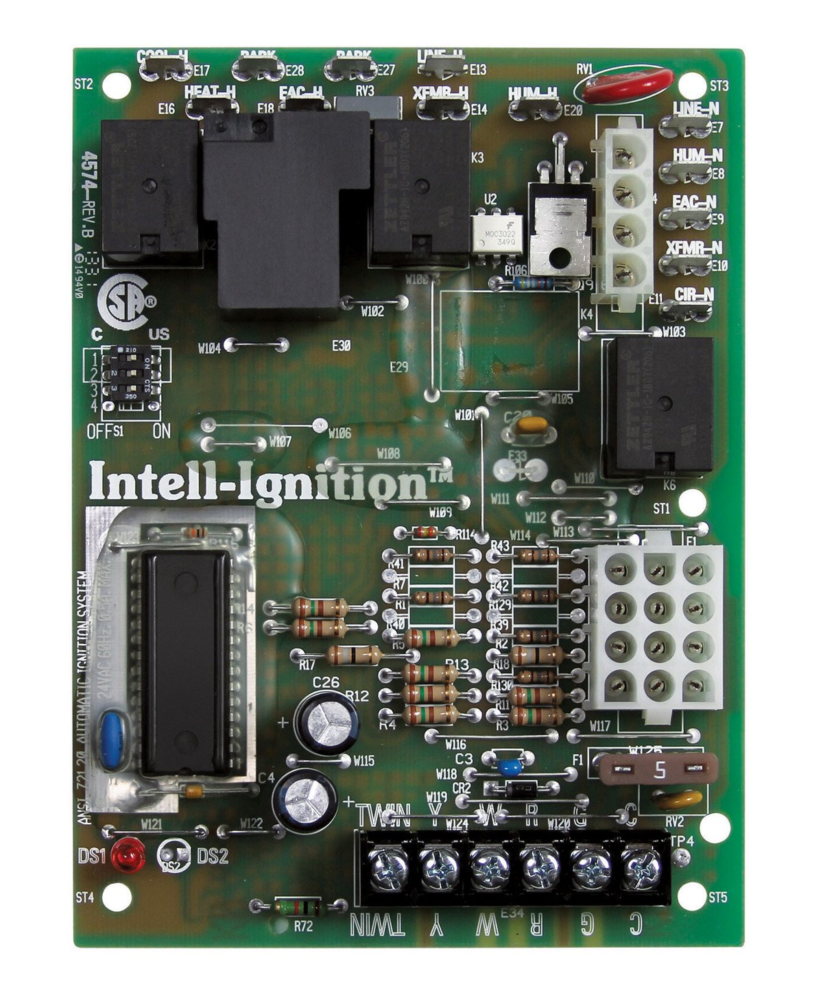 White-Rodgers 50A65-5165 - Rodgers blancos de repuesto directo para control de horno integrado Trane de una sola etapa, encendedor de 80 V