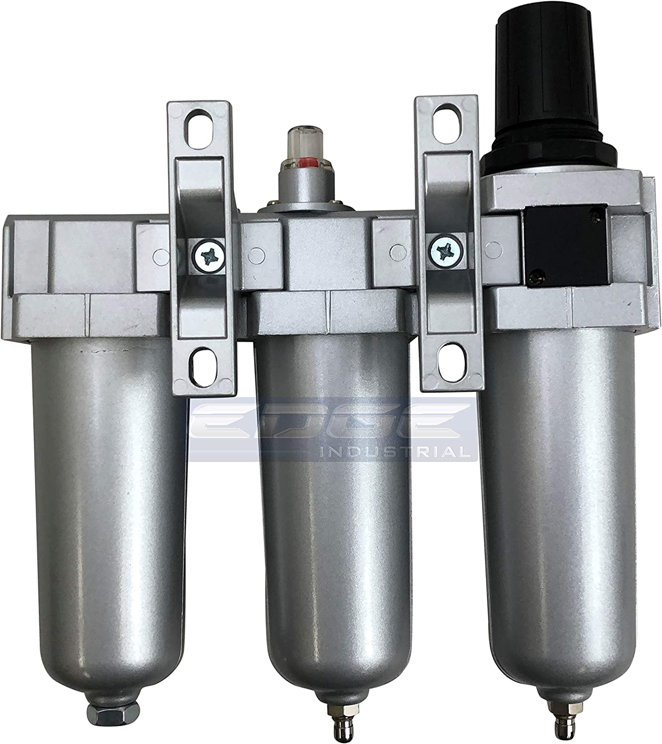 Sistema de secadora de grado industrial de 3 etapas, resistente para líneas de aire comprimido, cuencos de metal, ideal para aerosol de pintura y cortador de plasma (1/2 pulgada NPT, drenaje automático)