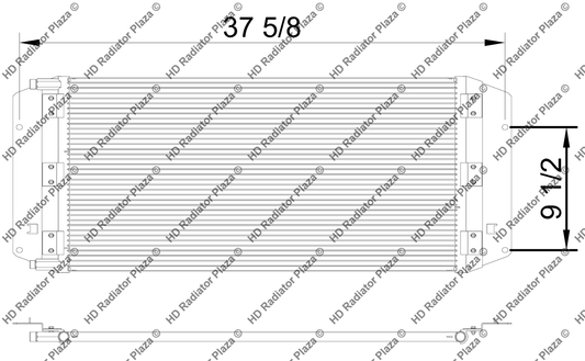 AC Condenser For Kenworth 03-07 T300 Peterbilt 03-07 330 335 340 31 1/4" x 15"