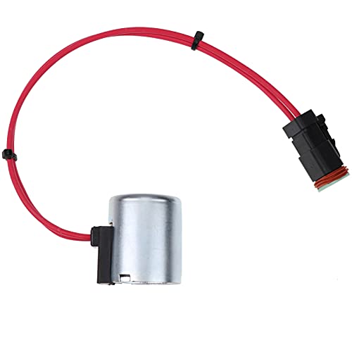 Bobina de válvula solenoide 130-0013 6031971 C01-12-DTM-10 compatible con retroexcavadora Caterpillar 416C 416D 420D 424D 426C 428C 428D 430D 432D 436C 438C 438D 42D 42D 42D D 446B 446D