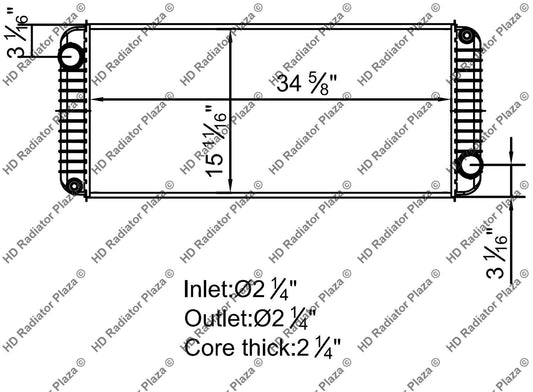Radiator For Kenworth 03-07 T300 T800 Peterbilt 330 335 340 C7 ISC 8.3 ISB C13