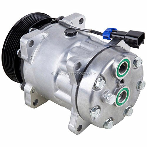 Compresor de CA y 7 ranuras A/C embrague para Chevy Kodiak W3500 W4500 W5500 GMC TopKick Diesel reemplaza Sanden SD7H15 4618 - 60-00887NA