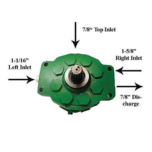 bomba hidráulica se adapta a John Deere 3010 3020 4000 4010 4020 4040 4050 4055 4230 4240 4250 4255 4320 4350 4430 4440 4450 55 45 20 4620 4630 4640 4840 5010 Modelos Sustituye a AR94660 AR94660-A R94660.