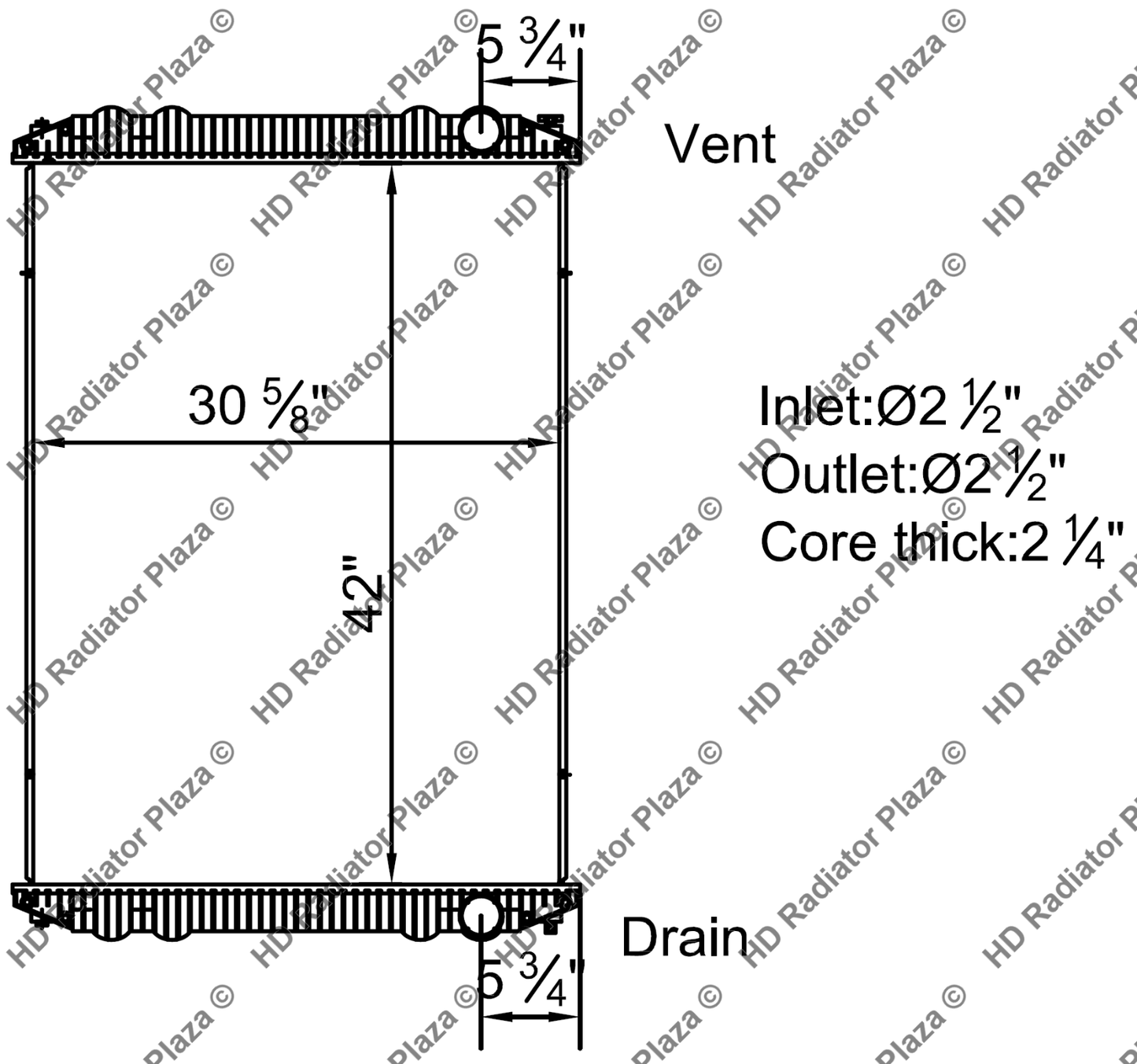 Radiator For Freightliner 04-12 M2 04-07 CST120 03-07 Columbia 112 120 FLD120