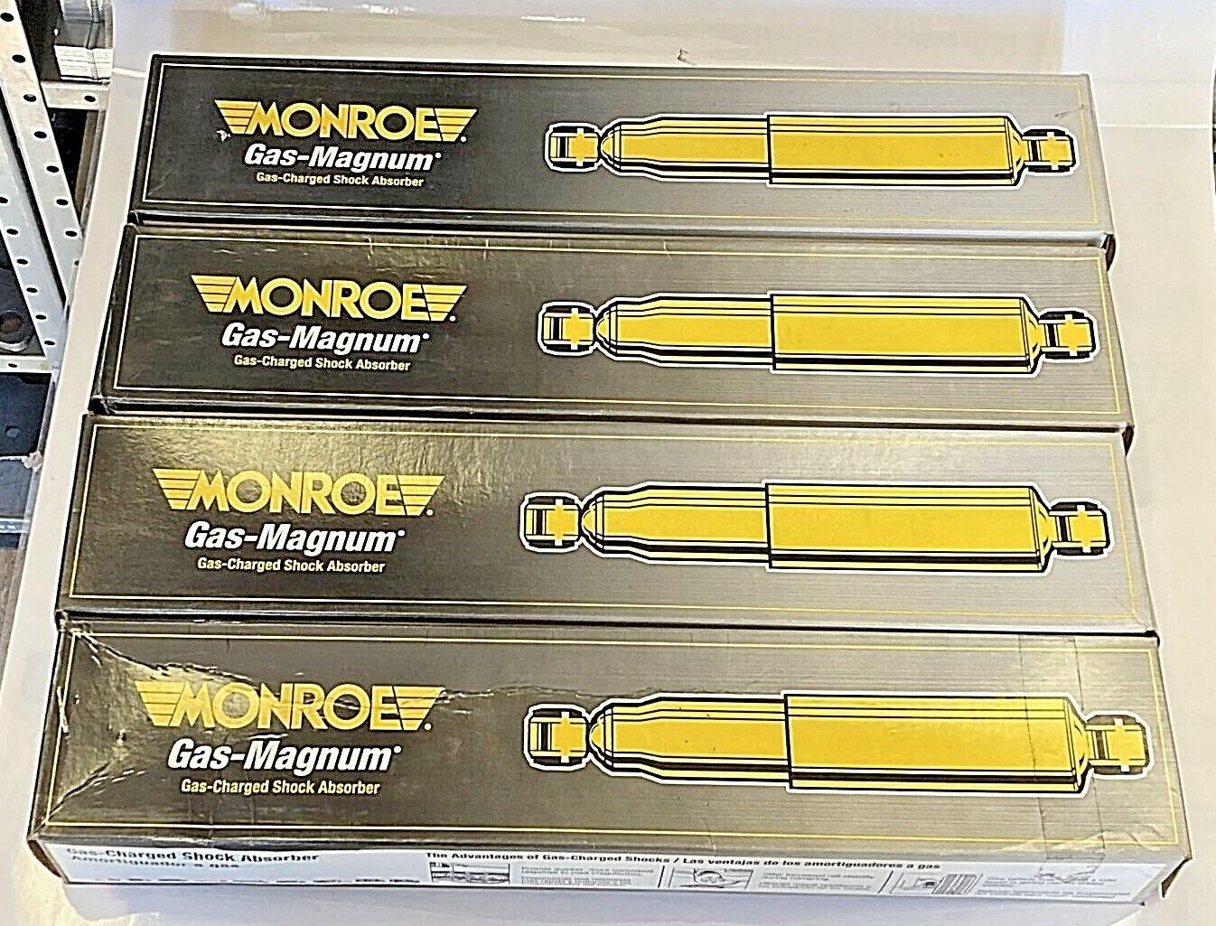 PACK OF 4 ~ MAGNUM GAS CHARGED CAB SUSPENSION SHOCK ABSORBERS ~ p/n - 66145