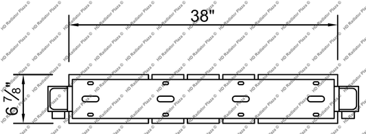 Charge Air Cooler For New Flyer Bus 38" x 6 7/8" Core Only Replace 270010