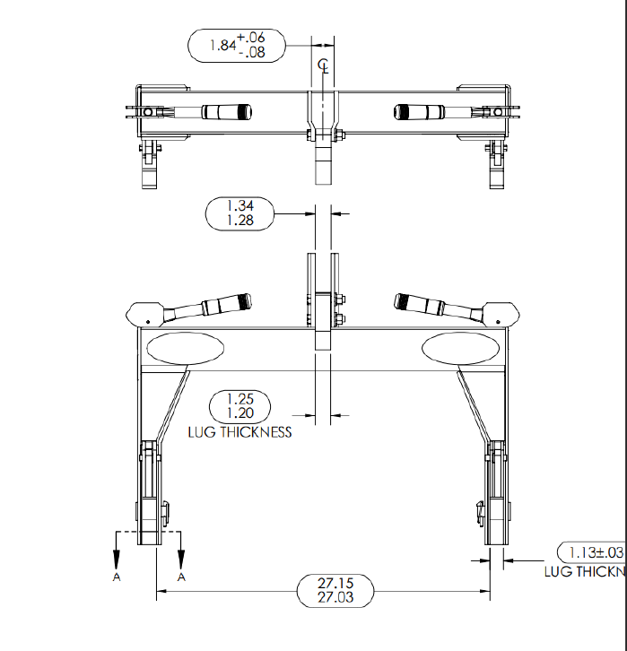 SpeeCo Adaptación del implemento del tractor de categoría 1 con enganche rápido de 3 puntos, envío gratis