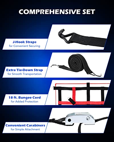 Orion Motor Tech Red de Carga Pesada Red de Carga para Camioneta Pickup Cama, 6’x4.8 'Camión Red de Cama para SUV ATV Plataforma de Petróleo Rack de Carga, Camión Cama Carga Net Trucker Organizer