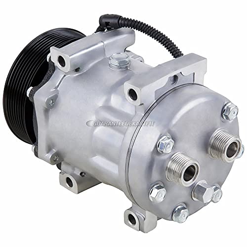 60-02148NA - Compresor de CA y embrague de 8 ranuras para Freightliner y Sterling reemplaza Sanden SD7H15 4421 4482 4776 4885