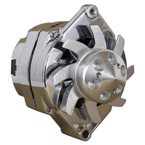ALTERNADOR Cromo 100 Amp estilo bala con alternador de polea de correa en V - 7127-SECN-100A1G