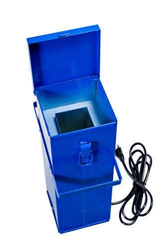 Keen Ovens® K-10 - Horno de varilla de soldadura portátil de alta resistencia con pestillo de tapa, fabricado en EE. UU., P/N 010113-10 libras de capacidad, doble voltaje, 120/240 V