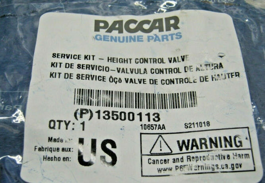 GENUINE PACCAR OEM HEIGHT CONTROL VALVE SERVICE KIT ~ 13500113