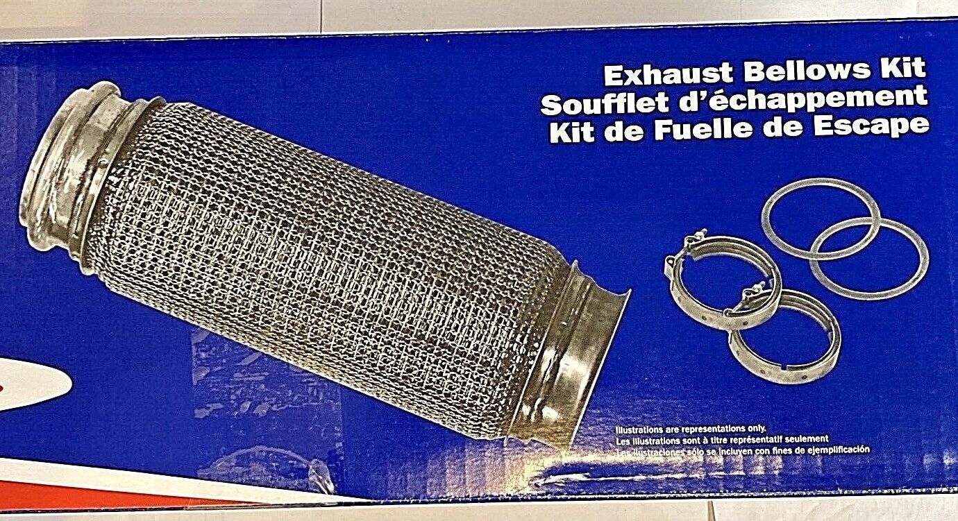 KENWORTH / PETERBILT INSULATED EXHAUST BELLOWS KIT w/ CLAMPS & SEALS